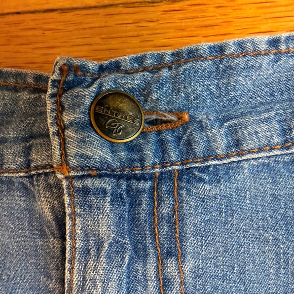 Vintage 80s High-Waisted Midi Denim Skirt – Full A-Line - Picture 4 of 7